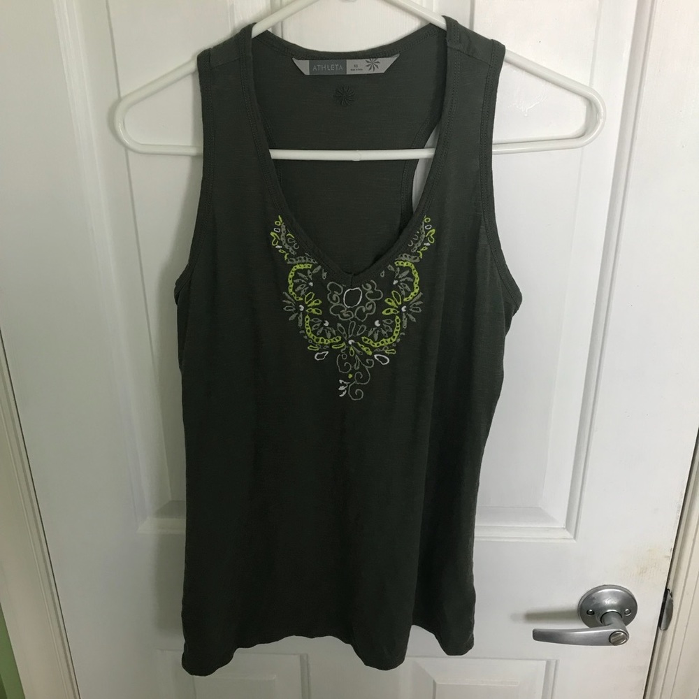 Army green color Athleta tank top size XS
